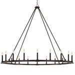 Pearson Chandelier - Black Iron