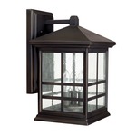 Preston Outdoor Wall Light - Old Bronze / Antique Glass