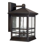 Preston Outdoor Wall Light - Old Bronze / Antique Glass