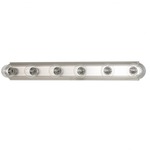 Twin Cusp Bathroom Vanity Bar - Matte Nickel