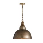 Oxidized Bell Pendant - Oxidized Brass