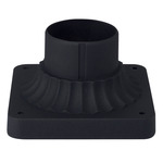 Outdoor Pier Mount Flange - Black