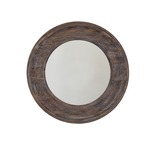 Black Wash Wood Mirror - Black Wash