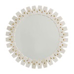 Marble Frame Mirror - White / Brass