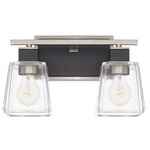 Tux Bathroom Vanity Light - Black / Clear