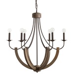 Tybee Chandelier - Nordic Grey