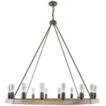 Urban 16 Light Chandelier - Urban Washed