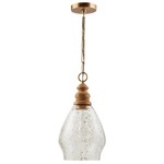 Jaye Pendant - Light Wood / Stone Seeded