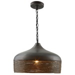 Sana Dome Pendant - Grey Iron