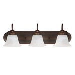 Vintage Bathroom Vanity Light - Burnished Bronze