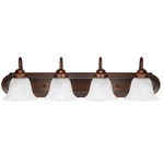 Vintage Bathroom Vanity Light - Burnished Bronze