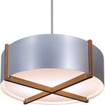 Plura Pendant - Walnut / Brushed Aluminum