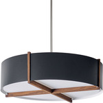 Plura Pendant - Walnut / Matte Black