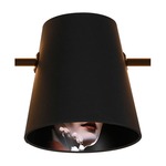 Cupido Pendant Shade Accessory - Charcoal Grey with Print