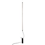 Cupido Suspended Floor Lamp - Matte Black / Opal