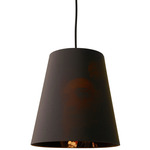 Cupido Pendant - Matte Black / Charcoal Grey with Print