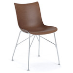 P/Wood Chair - Chrome / Dark Wood Veneer