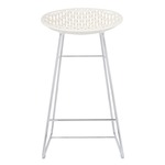 Smatrik Stool - White / Chrome