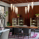 Opera Calaf Pendant - Hemp / Frosted