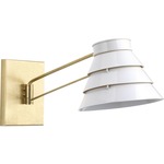 Onshore Wall Sconce - Brushed Brass / White