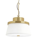 Windbluff Pendant - Brushed Brass / Natural