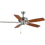 Edgefield Ceiling Fan - Brushed Nickel / Cherry/American Walnut