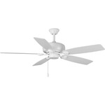 Edgefield Ceiling Fan - White / White / Driftwood