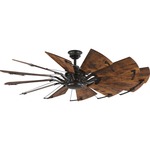 Springer Ceiling Fan - Architectural Bronze / Distressed Walnut