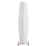 Colonne Table Lamp - Brushed Stainless Steel / White