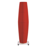 Colonne Table Lamp - Brushed Stainless Steel / Red