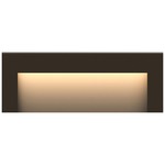 Taper 12V Horizontal Deck and Patio Light - Bronze / Etched Glass