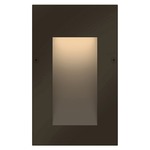 Taper 12V Vertical Step Light - Bronze / Etched Glass