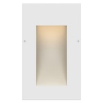 Taper 12V Vertical Step Light - Satin White / Etched Glass
