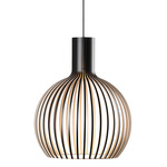 Octo 4241 Pendant - Black / Black Laminated Birch