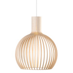 Octo 4241 Pendant - White / Natural Birch