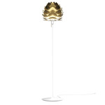 Aluvia Floor Lamp - White / Brushed Brass