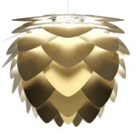 Aluvia Pendant - White / Brushed Brass