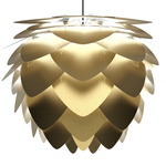 Aluvia Pendant - Black / Brushed Brass