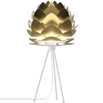 Aluvia Tripod Table Lamp - White / Brushed Brass