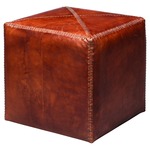 Occasional Ottoman - Tobacco Leather