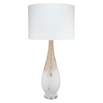 Dewdrop Table Lamp - Gold Ombre / White