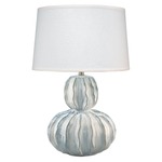 Oceane Gourd Table Lamp - White / White