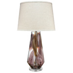 Watercolor Table Lamp - Purple / Natural