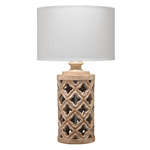 LS Starlet Table Lamp - White Washed Resin / Cream