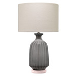 LS Frosted Glass Table Lamp - Grey Frosted / Cream