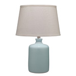 LS Milk Jug Table Lamp - Light Blue Glass / Pebble