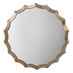 LS Scalloped Mirror - Antique Silver