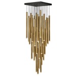 Harmony Large Multi Light Pendant - Heritage Brass