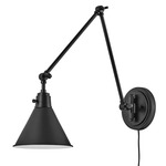 Arti Swing Arm Wall Sconce - Black