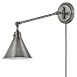 Arti Swing Arm Wall Sconce - Polished Antique Nickel